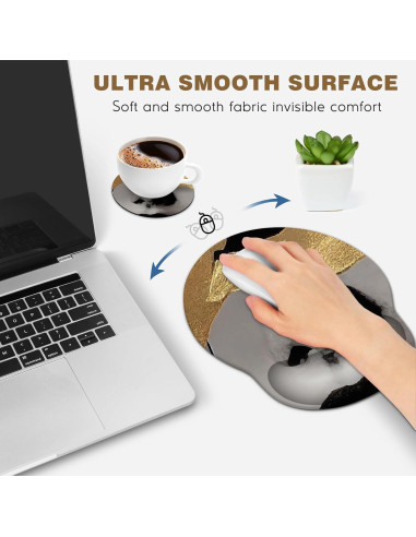 Almohadilla de Ratón DINKY Ergonómica con Soporte de Gel