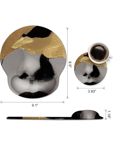 Almohadilla de Ratón DINKY Ergonómica con Soporte de Gel