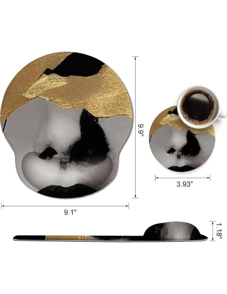 Almohadilla de Ratón DINKY Ergonómica con Soporte de Gel