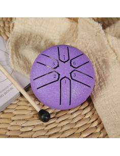 Tambor de Lengua de Acero 7,62 cm Tuokrisa 6 Notas Púrpura 2