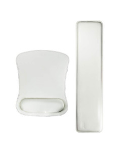 Alfombrilla de Ratón Cacoy con Soporte Ergonómico Blanco Roto