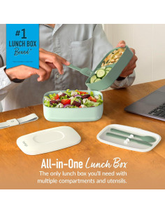 Bentgo Classic Caja Bento Apilable Verde Caqui 950ml 2