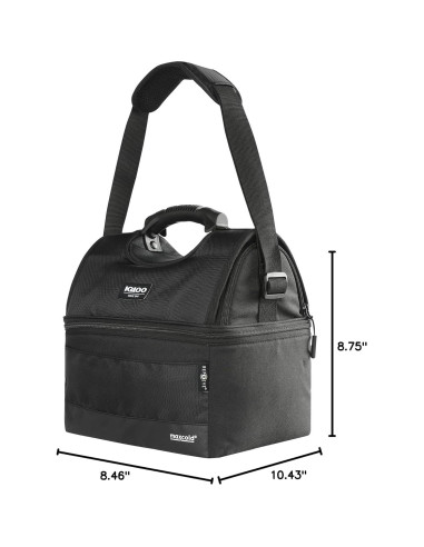 Bolsa de Almuerzo Igloo Soft Cooler 16 Latas Aislada Negra