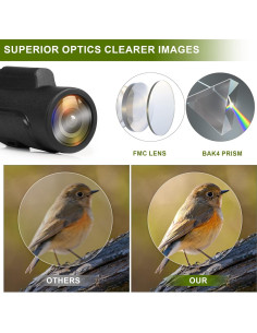 Telescopio Monocular HD 12x55 Aoziqi Impermeable 2023 2