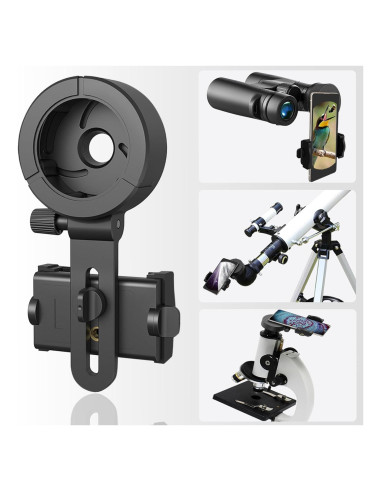 Adaptador Universal para Teléfono Eyeskey - Compatible con Binoculares y Telescopios