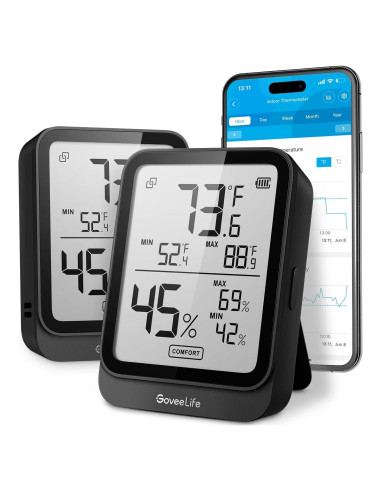 Higrómetro Termómetro GoveeLife H5104 2Pack Bluetooth