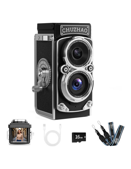 Cámara Digital Retro TLR NOWIFICAM Mini 12MP HD 1080P