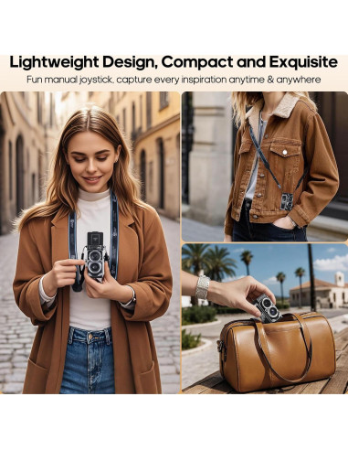 Cámara Digital Retro TLR NOWIFICAM Mini 12MP HD 1080P