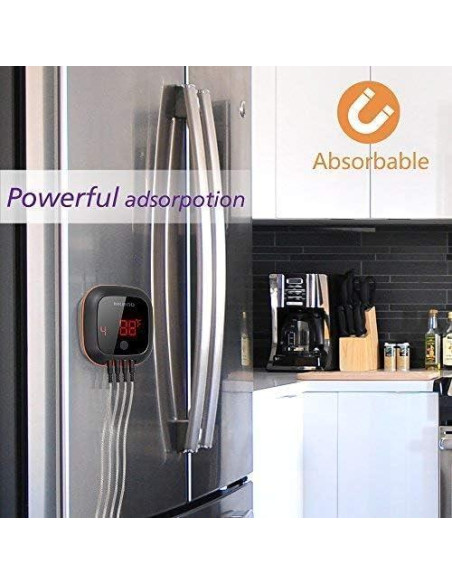 Termómetro Digital Inalámbrico Inkbird IBT-4XS 4 Probetas