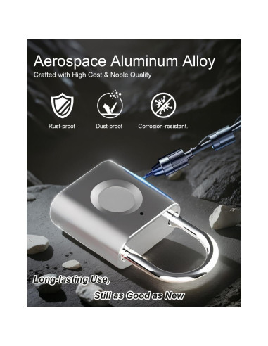 Candado Inteligente eLinkSmart YL-P3 Paquete de 2 Huella Digital