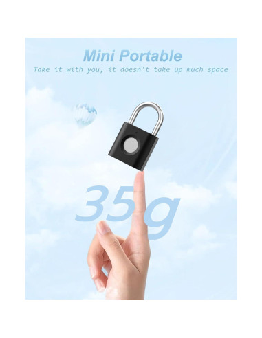 Candado Inteligente eLinkSmart YL-P3 Paquete de 2 Huella Digital