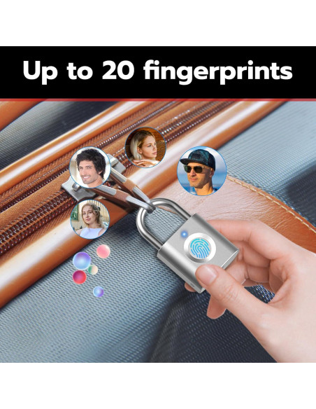 Candado Inteligente eLinkSmart YL-P3 Paquete de 2 Huella Digital