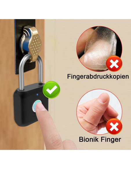 Candado Biométrico eLinkSmart YL-P8bf Bluetooth Negro