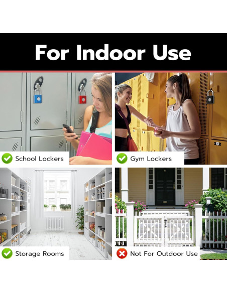 Candado Inteligente eLinkSmart YL-P3 Paquete de 2 Huella Digital