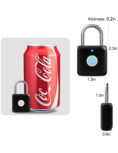 Candado Biométrico eLinkSmart YL-P8bf Bluetooth Negro