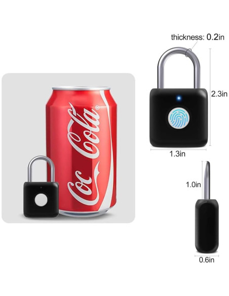 Candado Biométrico eLinkSmart YL-P8bf Bluetooth Negro