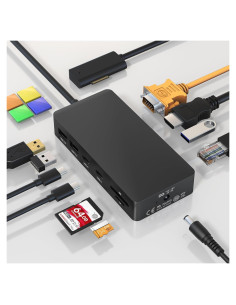 Dock Estación de Acoplamiento Microsoft Surface 11-en-1 4K HDMI VGA