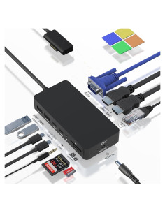 Estación de Acoplamiento Microsoft Surface 12-en-1 HDMI VGA