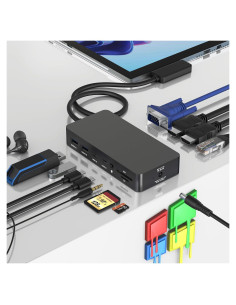 Estación de Acoplamiento Microsoft Surface 12 en 1 HDMI VGA
