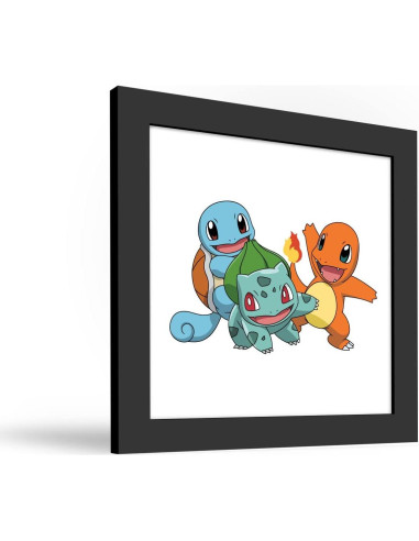 Arte de Pared Pokemon Bulbasaur Charmander Squirtle 30.48 cm