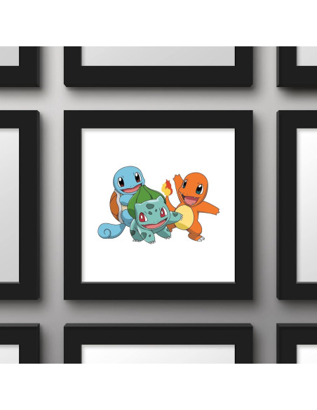 Arte de Pared Pokemon Bulbasaur Charmander Squirtle 30.48 cm