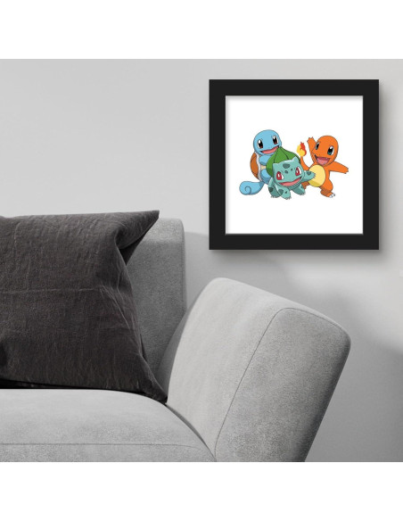 Arte de Pared Pokemon Bulbasaur Charmander Squirtle 30.48 cm