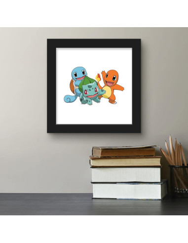 Arte de Pared Pokemon Bulbasaur Charmander Squirtle 30.48 cm