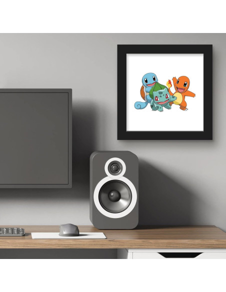 Arte de Pared Pokemon Bulbasaur Charmander Squirtle 30.48 cm