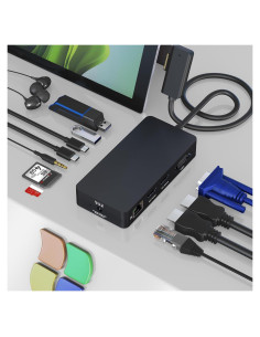 Estación de Acoplamiento Microsoft Surface 12 en 1 HDMI VGA