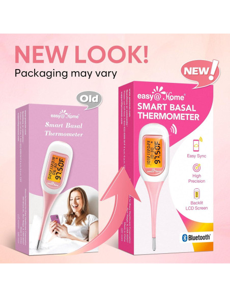Termómetro Basal Inteligente Easy@Home EBT-300, Pantalla Grande