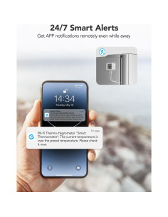 Termómetro WiFi GoveeLife H5108 con 2 Sensores y Alarma 2