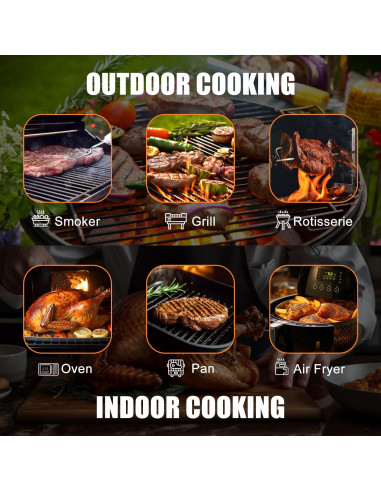 Termómetro de Carne Insmart Inalámbrico Bluetooth 17,3x5x3,9cm