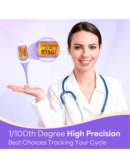 Termómetro Basal Inteligente Easy@Home EBT-300, Pantalla Grande