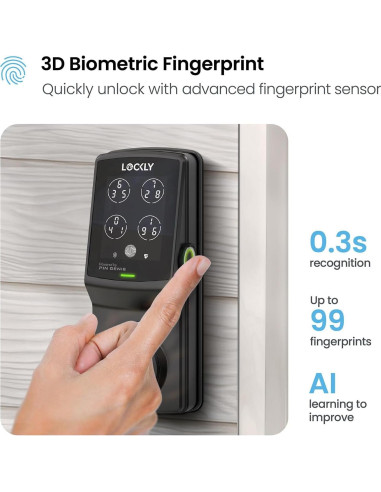 Cerradura Inteligente Lockly Secure Plus Biométrica 3D