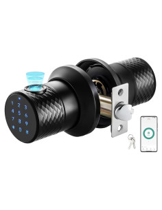 Perilla de Puerta Inteligente Buoan con Huella Dactilar y Teclado