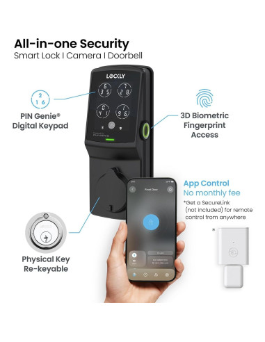 Cerradura Inteligente Lockly Secure Plus Biométrica 3D