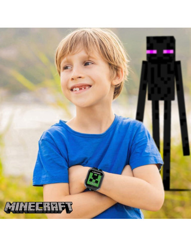 Reloj Inteligente para Niños Minecraft - Pantalla Táctil, Juegos, Cámara