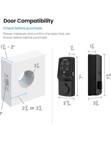Cerradura Inteligente Lockly Secure Plus Biométrica 3D