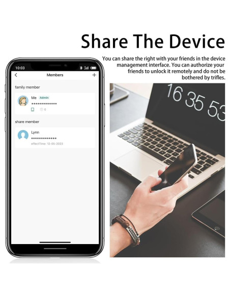 Candado Biométrico AICase IP67 Huella Dactilar Recargable
