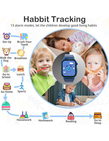 Reloj Inteligente para Niños Citfis D12 Azul con Juegos y Cámara