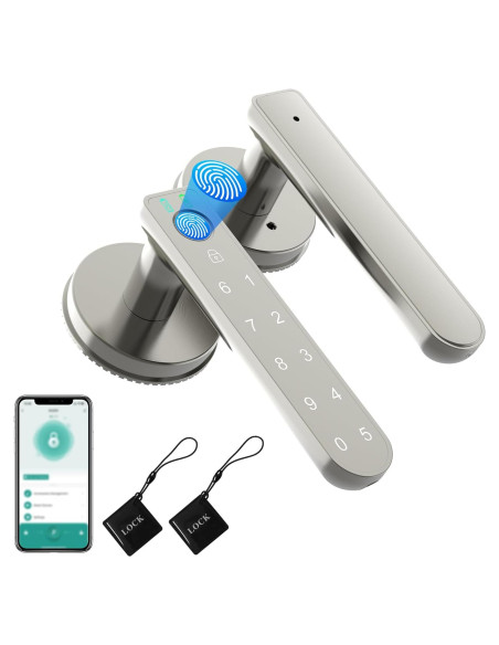 Cerradura Biométrica BAFUWEIY CA02-N con App y Huella Cerradura Biométrica BAFUWEIY CA02-N con App y Huella