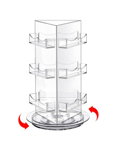 Soporte de Exhibición Giratorio Aottom 3 Niveles Acrílico