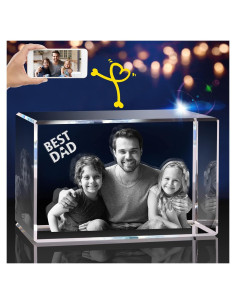 Foto de Cristal 3D Personalizada PD 3DPIXDANCE 8x5 cm