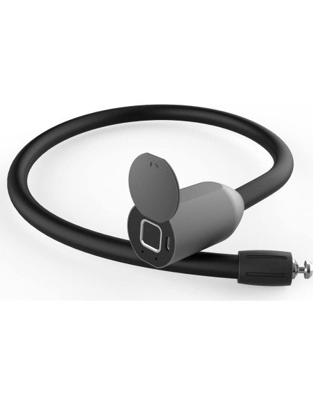 Candado de Cable Biométrico Dhiedas 42cm Bluetooth Negro