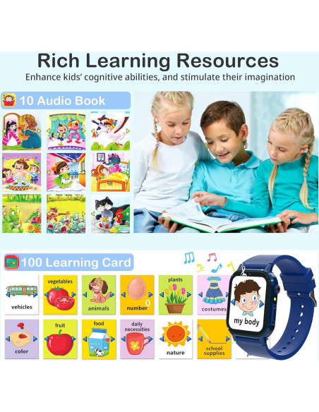 Reloj Inteligente para Niños Citfis D12 Azul con Juegos y Cámara Reloj Inteligente para Niños Citfis D12 Azul con Juegos y Cámara