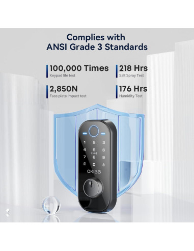 Cerradura Inteligente OKIBB con Huella Dactilar y Wi-Fi