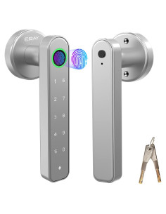 Cerradura Inteligente ERAY E196 con Huella Dactilar Plata