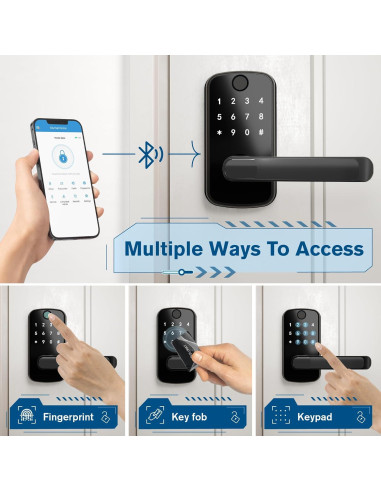 Cerradura Inteligente Olumat Biométrica con Huella y App