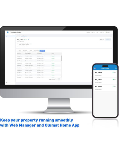 Cerradura Inteligente Olumat Biométrica con Huella y App