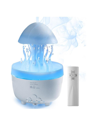 Humidificador de Aromaterapia HUTIP Medusa con Sonido de Lluvia